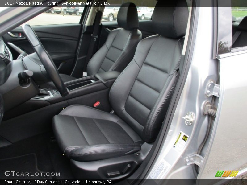 Sonic Silver Metallic / Black 2017 Mazda Mazda6 Touring