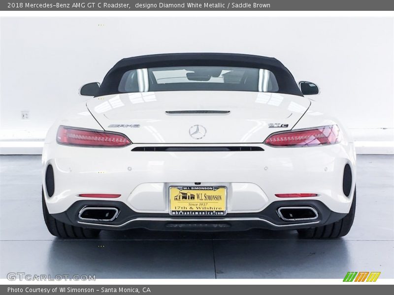 designo Diamond White Metallic / Saddle Brown 2018 Mercedes-Benz AMG GT C Roadster