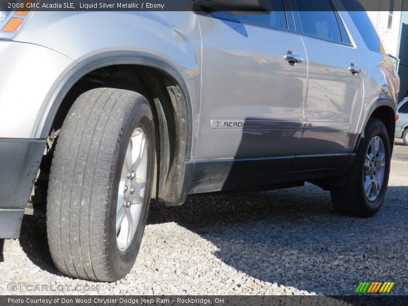 Liquid Silver Metallic / Ebony 2008 GMC Acadia SLE