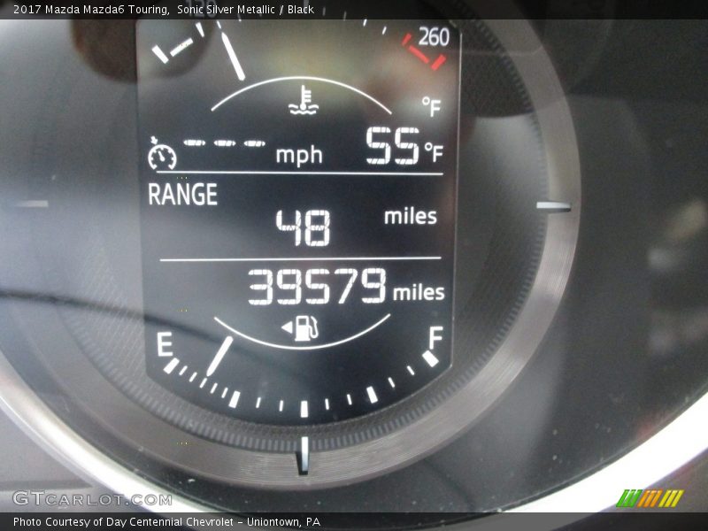 Sonic Silver Metallic / Black 2017 Mazda Mazda6 Touring