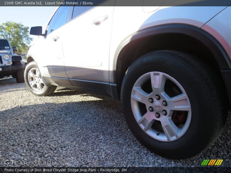 Liquid Silver Metallic / Ebony 2008 GMC Acadia SLE