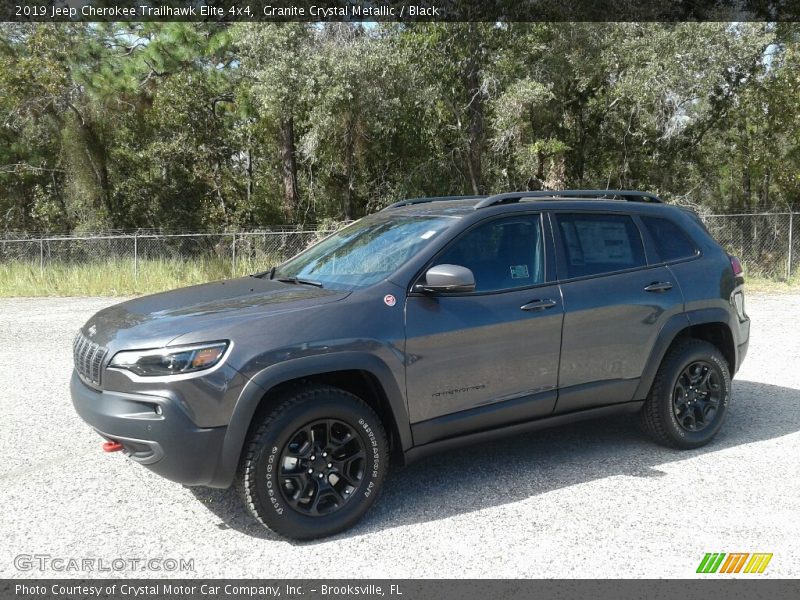 Granite Crystal Metallic / Black 2019 Jeep Cherokee Trailhawk Elite 4x4