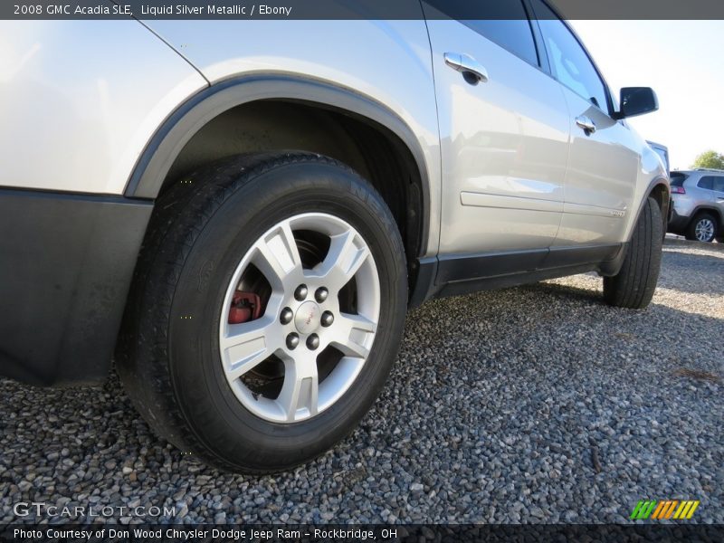 Liquid Silver Metallic / Ebony 2008 GMC Acadia SLE