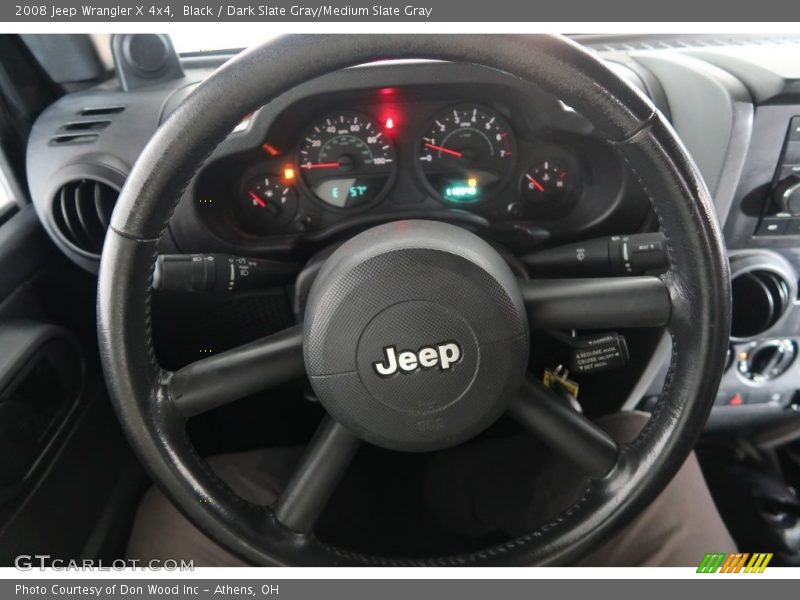 Black / Dark Slate Gray/Medium Slate Gray 2008 Jeep Wrangler X 4x4