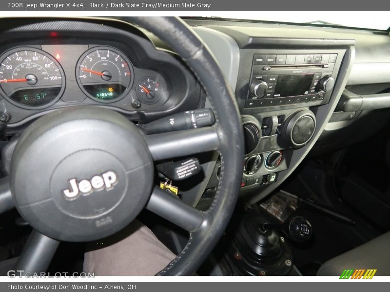 Black / Dark Slate Gray/Medium Slate Gray 2008 Jeep Wrangler X 4x4