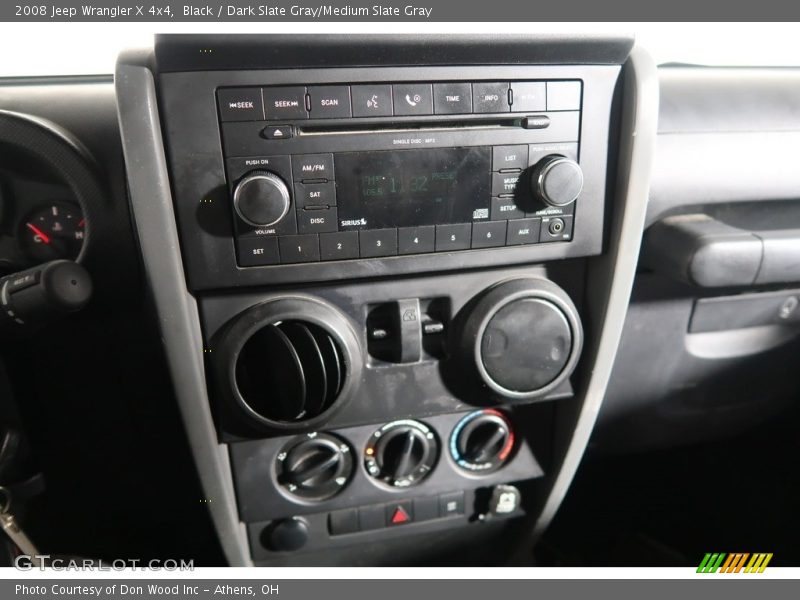 Black / Dark Slate Gray/Medium Slate Gray 2008 Jeep Wrangler X 4x4