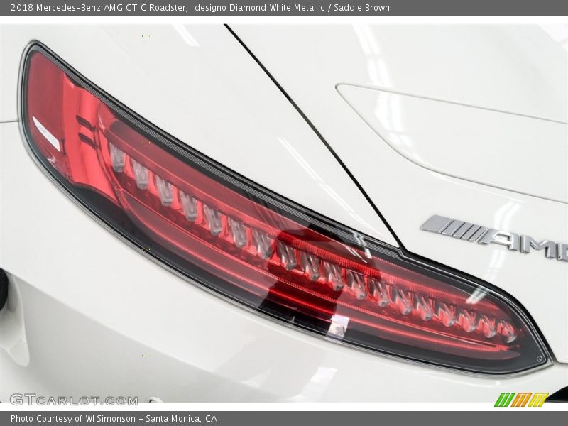 designo Diamond White Metallic / Saddle Brown 2018 Mercedes-Benz AMG GT C Roadster