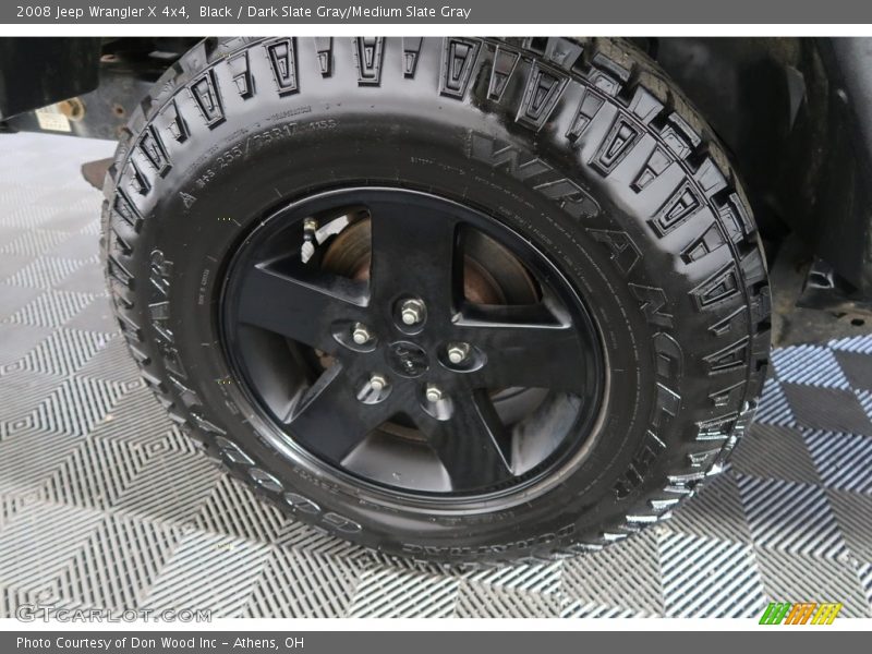 Black / Dark Slate Gray/Medium Slate Gray 2008 Jeep Wrangler X 4x4