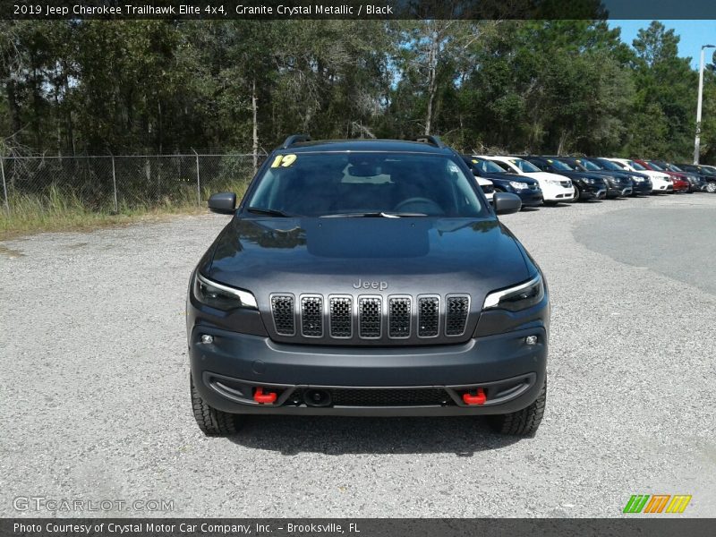 Granite Crystal Metallic / Black 2019 Jeep Cherokee Trailhawk Elite 4x4