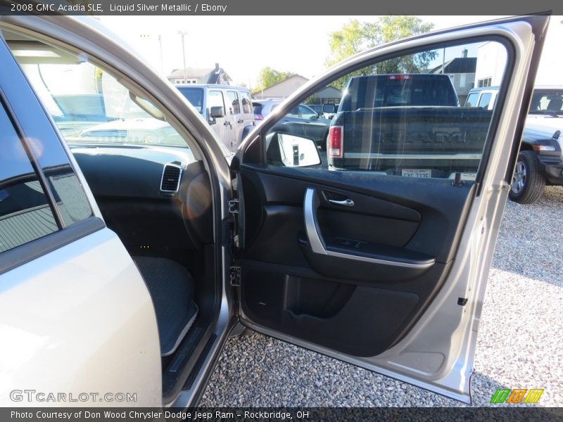 Liquid Silver Metallic / Ebony 2008 GMC Acadia SLE