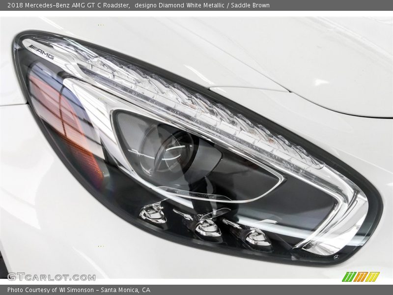 designo Diamond White Metallic / Saddle Brown 2018 Mercedes-Benz AMG GT C Roadster