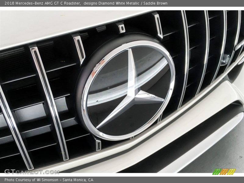 designo Diamond White Metallic / Saddle Brown 2018 Mercedes-Benz AMG GT C Roadster