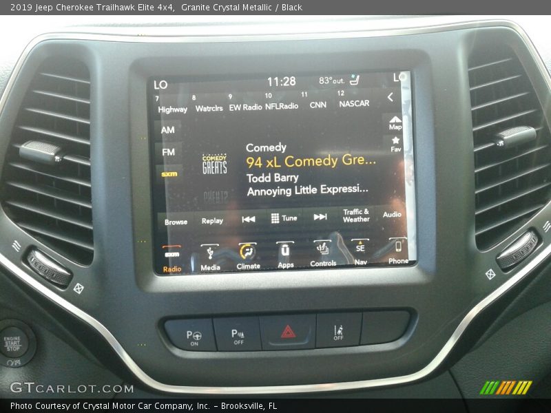 Granite Crystal Metallic / Black 2019 Jeep Cherokee Trailhawk Elite 4x4