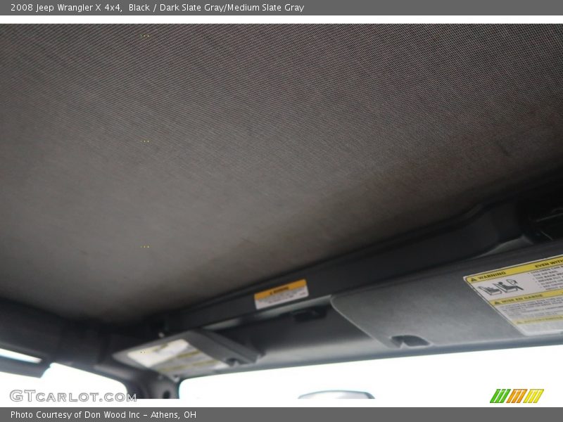 Black / Dark Slate Gray/Medium Slate Gray 2008 Jeep Wrangler X 4x4