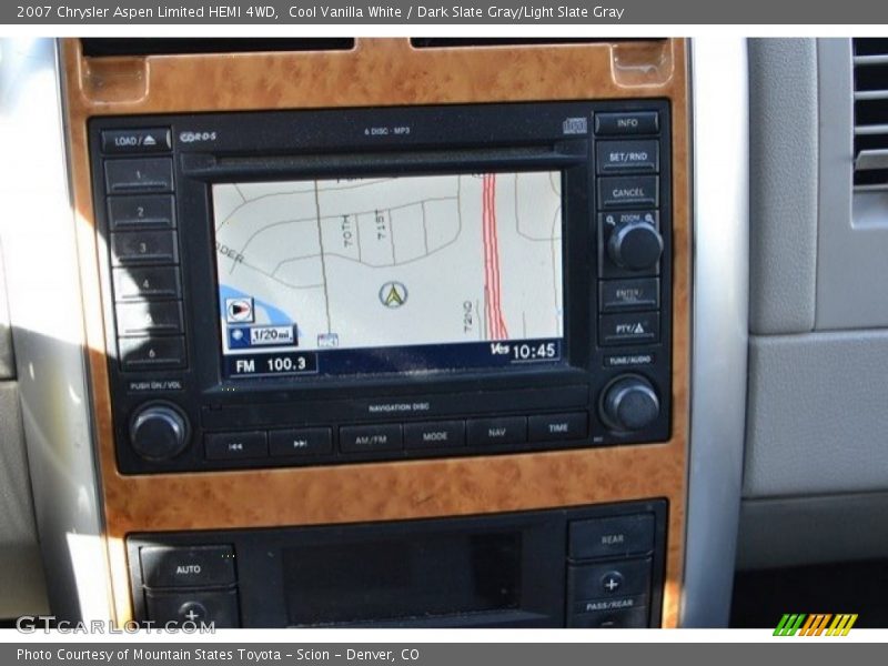 Cool Vanilla White / Dark Slate Gray/Light Slate Gray 2007 Chrysler Aspen Limited HEMI 4WD
