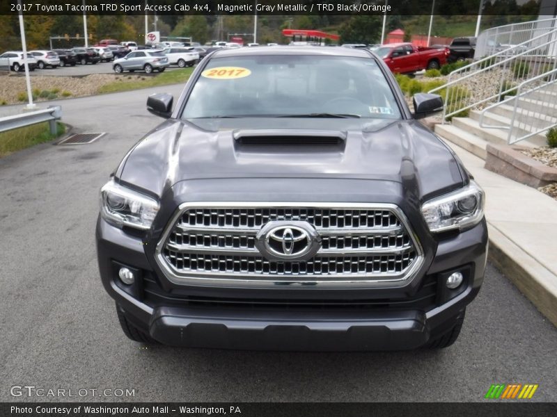 Magnetic Gray Metallic / TRD Black/Orange 2017 Toyota Tacoma TRD Sport Access Cab 4x4