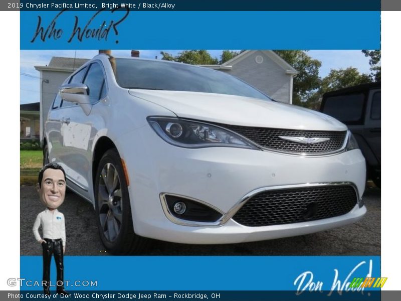 Bright White / Black/Alloy 2019 Chrysler Pacifica Limited