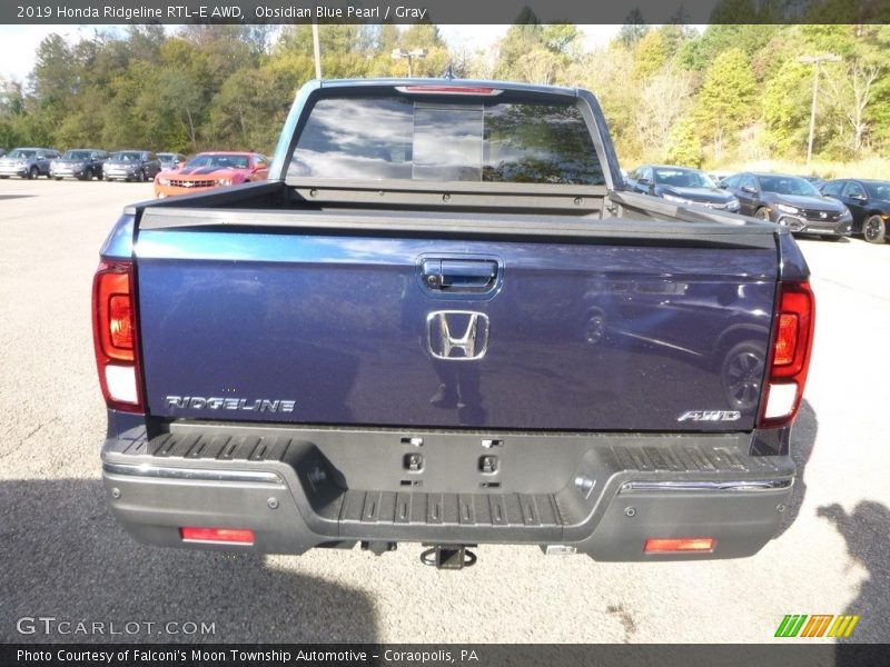 Obsidian Blue Pearl / Gray 2019 Honda Ridgeline RTL-E AWD