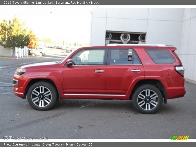 Barcelona Red Metallic / Black 2016 Toyota 4Runner Limited 4x4