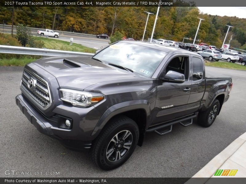 Magnetic Gray Metallic / TRD Black/Orange 2017 Toyota Tacoma TRD Sport Access Cab 4x4