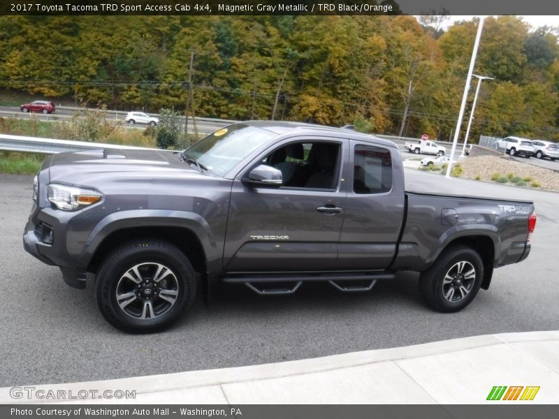 Magnetic Gray Metallic / TRD Black/Orange 2017 Toyota Tacoma TRD Sport Access Cab 4x4