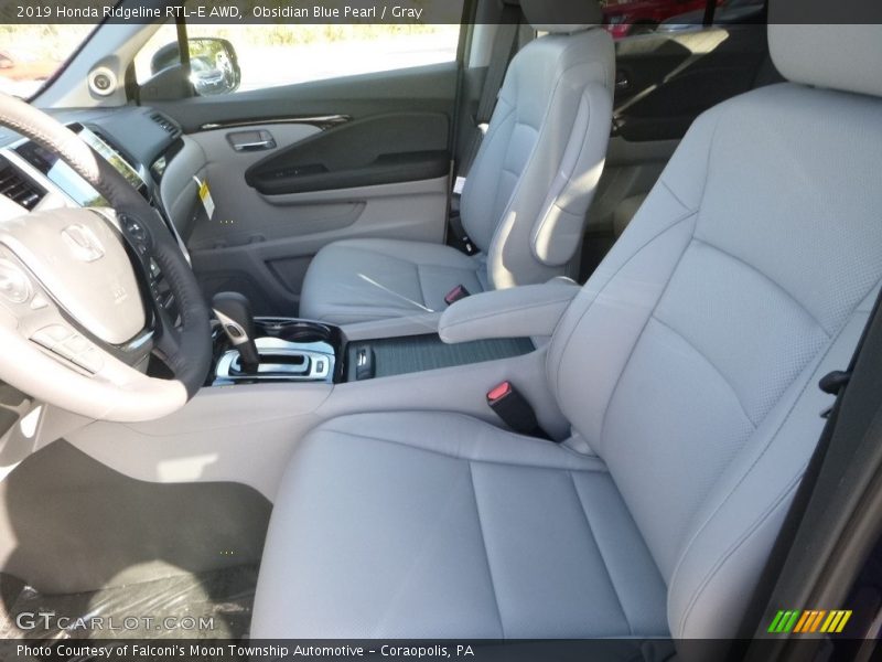 Front Seat of 2019 Ridgeline RTL-E AWD