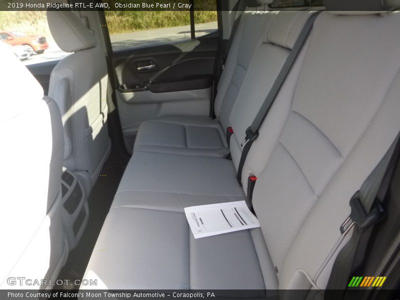 Rear Seat of 2019 Ridgeline RTL-E AWD