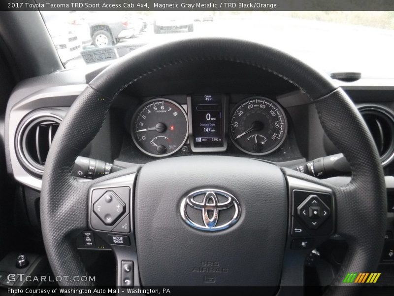 Magnetic Gray Metallic / TRD Black/Orange 2017 Toyota Tacoma TRD Sport Access Cab 4x4