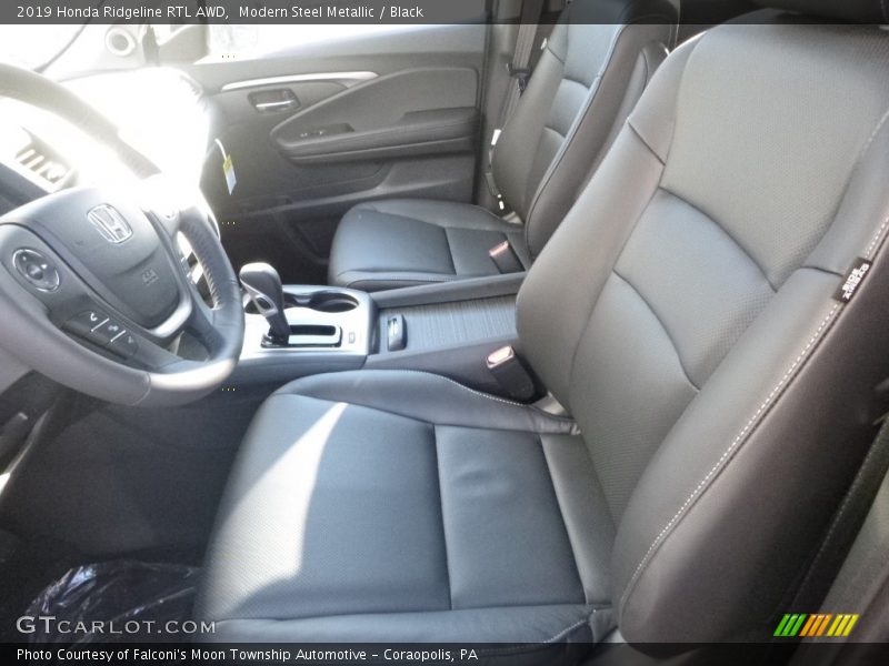 Modern Steel Metallic / Black 2019 Honda Ridgeline RTL AWD