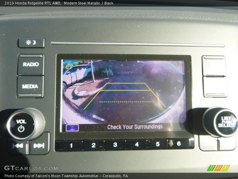 Modern Steel Metallic / Black 2019 Honda Ridgeline RTL AWD