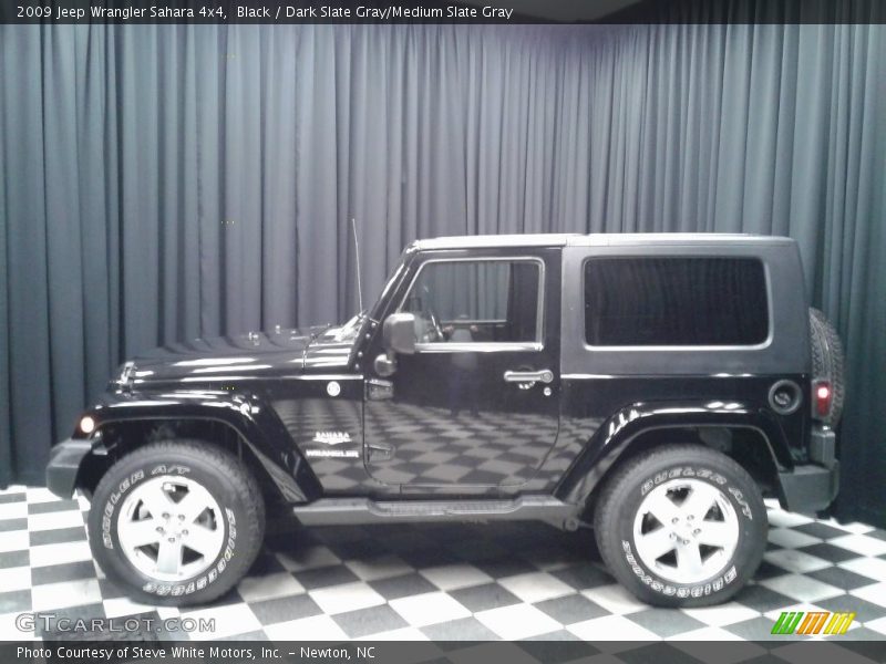 Black / Dark Slate Gray/Medium Slate Gray 2009 Jeep Wrangler Sahara 4x4