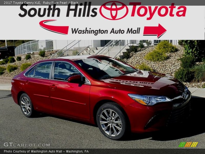 Ruby Flare Pearl / Black 2017 Toyota Camry XLE