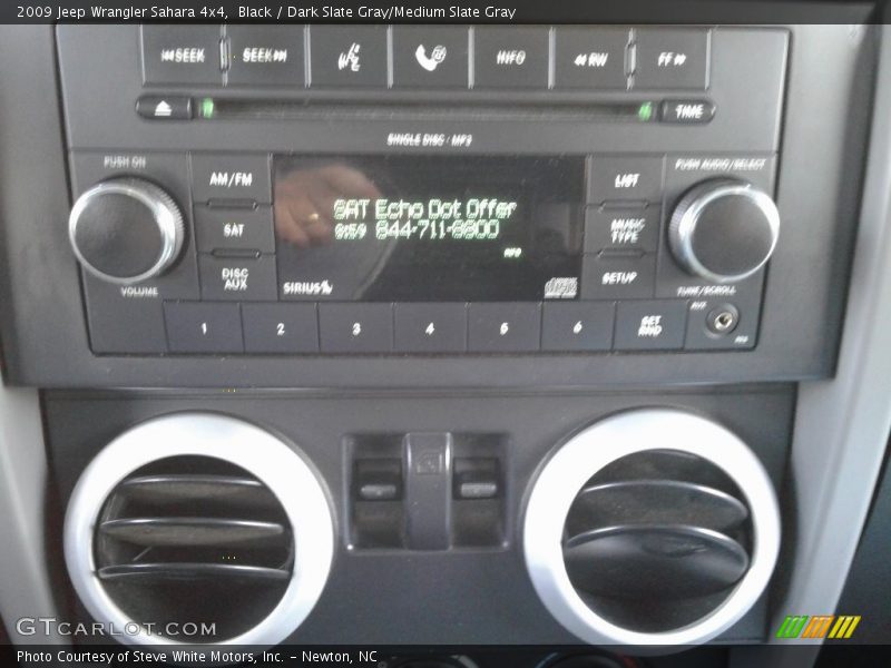 Black / Dark Slate Gray/Medium Slate Gray 2009 Jeep Wrangler Sahara 4x4