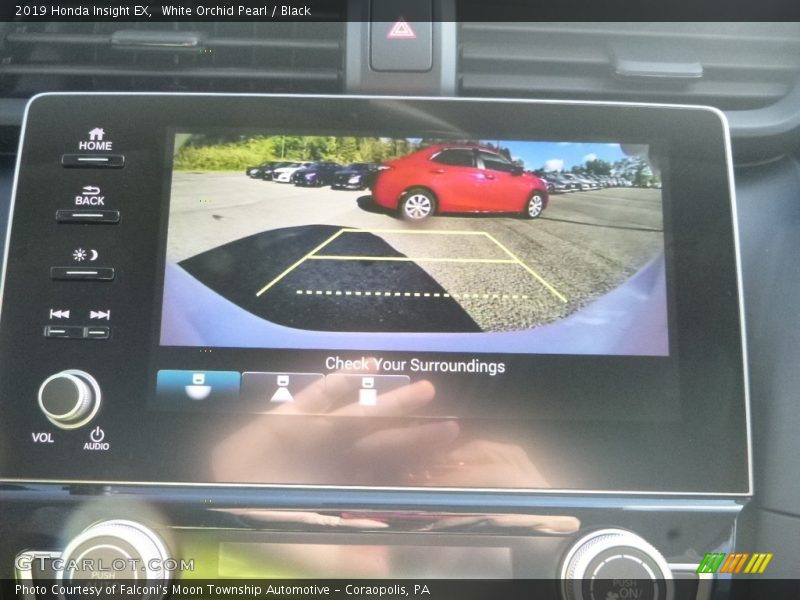 White Orchid Pearl / Black 2019 Honda Insight EX