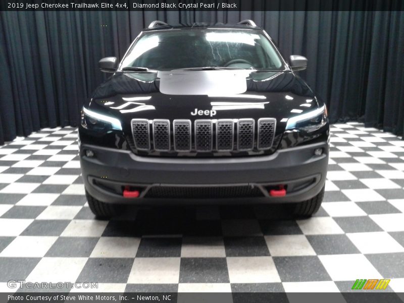 Diamond Black Crystal Pearl / Black 2019 Jeep Cherokee Trailhawk Elite 4x4