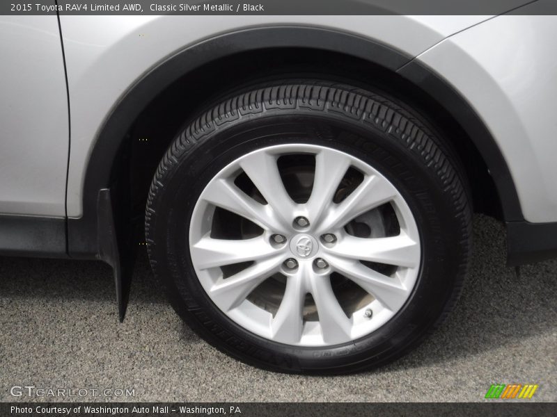 Classic Silver Metallic / Black 2015 Toyota RAV4 Limited AWD