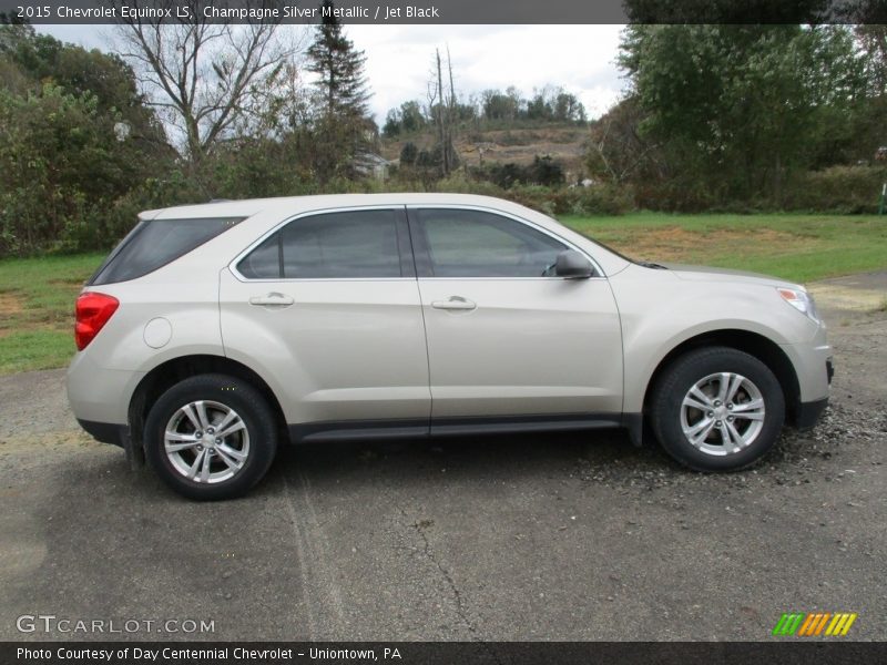 Champagne Silver Metallic / Jet Black 2015 Chevrolet Equinox LS