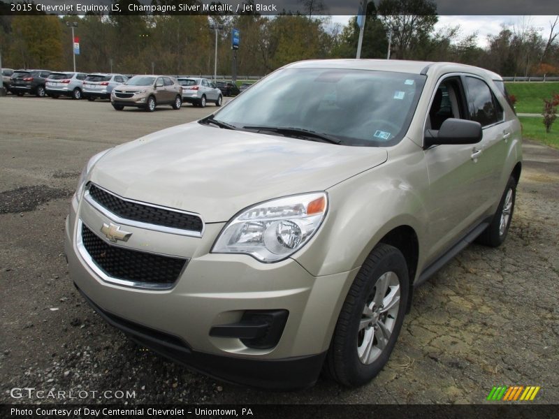 Champagne Silver Metallic / Jet Black 2015 Chevrolet Equinox LS