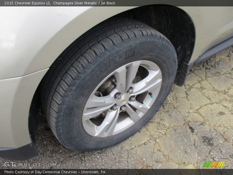 Champagne Silver Metallic / Jet Black 2015 Chevrolet Equinox LS