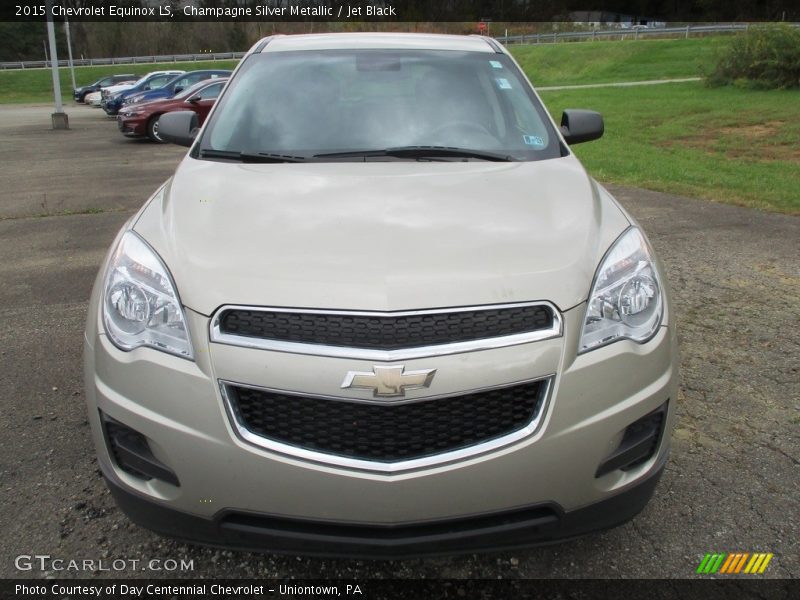 Champagne Silver Metallic / Jet Black 2015 Chevrolet Equinox LS