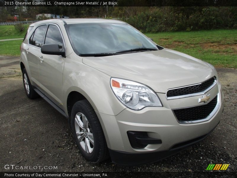 Champagne Silver Metallic / Jet Black 2015 Chevrolet Equinox LS