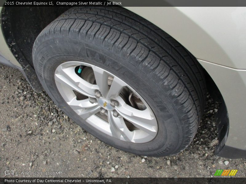 Champagne Silver Metallic / Jet Black 2015 Chevrolet Equinox LS