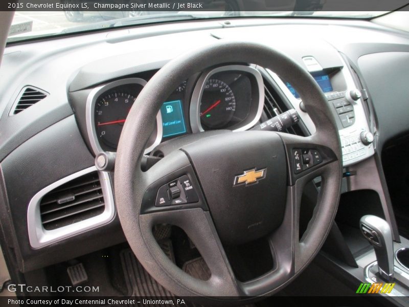 Champagne Silver Metallic / Jet Black 2015 Chevrolet Equinox LS