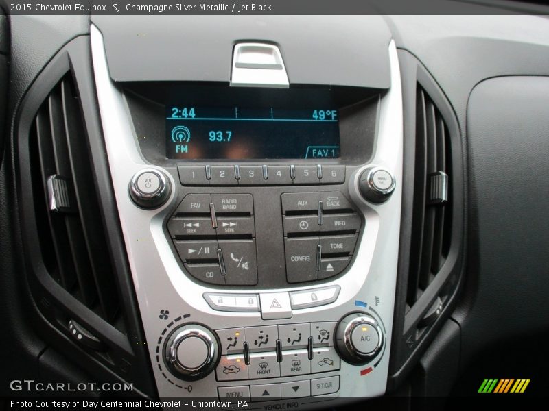 Champagne Silver Metallic / Jet Black 2015 Chevrolet Equinox LS