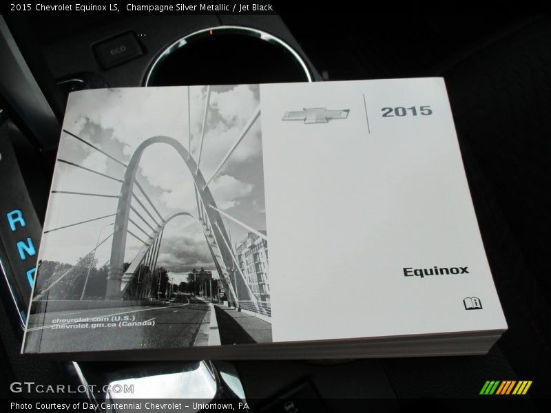 Champagne Silver Metallic / Jet Black 2015 Chevrolet Equinox LS