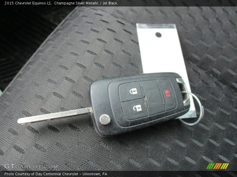 Champagne Silver Metallic / Jet Black 2015 Chevrolet Equinox LS