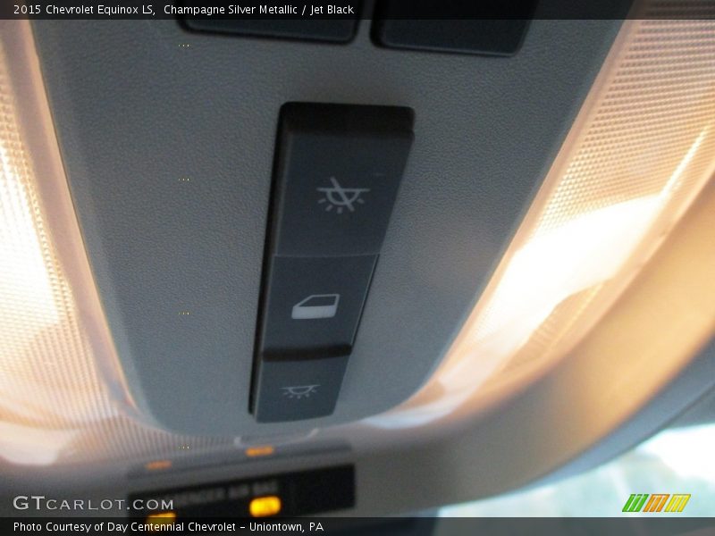 Champagne Silver Metallic / Jet Black 2015 Chevrolet Equinox LS