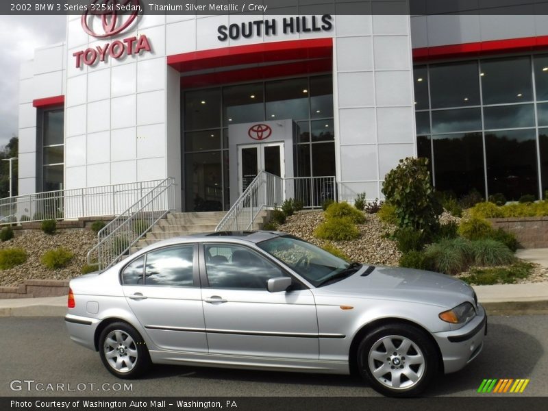 Titanium Silver Metallic / Grey 2002 BMW 3 Series 325xi Sedan
