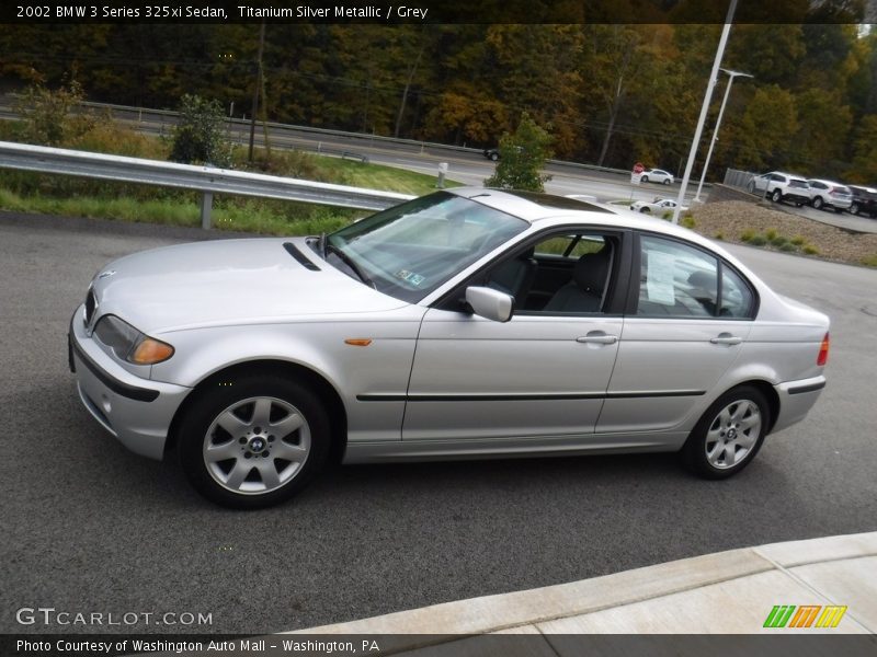 Titanium Silver Metallic / Grey 2002 BMW 3 Series 325xi Sedan