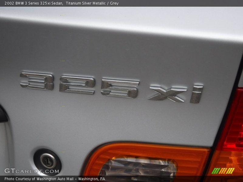 Titanium Silver Metallic / Grey 2002 BMW 3 Series 325xi Sedan
